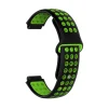 Ремінець для Garmin Universal 16 Nike-style Silicone Band Black/Green (U16-NSSB-BKGN) - 1