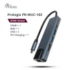 Сетевой адаптер USB-C ProLogix (PR-WUC-103B) 5 in 1 USB3.1 Type C to HDMI+2*USB3.0+USB C PD+Lan - 2