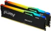 Модуль пам`яті DDR5 2x8GB/5200 Kingston Fury Beast RGB Black (KF552C40BBAK2-16) - 2