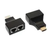 Адаптер Voltronic (YT-SCPE HDMI/2P-30m720P/08516) HDMI-2хRJ-45 Black - 2