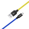 Кабель ColorWay USB-Lightning, 2.4А, 1м, Blue/Yellow (CW-CBUL052-BLY) - 6