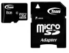 Карта памяти MicroSDHC 8GB Class 10 Team + SD-adapter (TUSDH8GCL1003)- - 1
