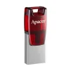 Флеш-накопичувач USB3.1 Type-C 64GB Apacer AH180 Red (AP64GAH180R-1) - 2