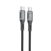 Кабель Intaleo CBGPD60WTT2 USB Type-C-USB Type-C 2м Grey (1283126518102) - 1