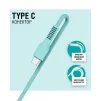 Кабель ACCLAB AL-CBCOLOR-T1MT USB-USB Type-C 1.2м Mint (1283126518256) - 3