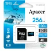 Карта пам`ятi MicroSDXC 256GB UHS-I/U3 Class 10 Apacer (AP256GMCSX10U7-R) + SD адаптер - 3