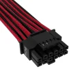 Кабель-перехідник Corsair Premium Individually Sleeved 12+4pin PCIe Gen 5 12VHPWR 600W cable, Type 4, RED/BLACK (CP-8920334) - 3