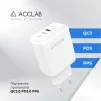Зарядний пристрій ACCLAB AL-TC125 1xUSB-C, QC3.0, PD3.0 Wall Charger White - 5