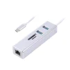 Концентратор USB Type-C Maxxter 2хUSB3.0, RJ-45, microSD/TF, металл, Grey (NECH-2P-SD-01) - 1
