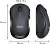 Мишка бездротова Logitech M220 Silent (910-004878) Charcoal USB - 9