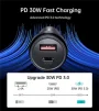 Автомобильное зарядное устройство для Choetech (1USB Type C; 1USB) 60W PD3.0 QC3.0 Black (TC0014) - 3