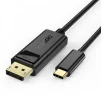 Кабель Choetech DisplayPort USB Type-C (M/M), 1.8 м, Black (XCP-1801BK) - 1