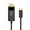 Кабель Choetech DisplayPort USB Type-C (M/M), 1.8 м, Black (XCP-1801BK) - 2