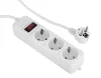 Фільтр живлення ProLogix (PRS-075P3-45W) 0.75 мм, 3 розетки, 4.5 м, білий - 2