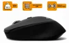 Мишка бездротова Frime FWMO-300В Wireless Black USB - 2