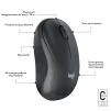 Мишка бездротова Logitech M240 Silent Charcoal (910-007119) - 7