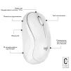 Мишка бездротова Logitech M240 Silent Off White (910-007120) - 4