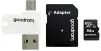 Карта памяти MicroSDXC 64GB UHS-I Class 10 GOODRAM + SD-adapter + OTG Card reader (M1A4-0640R12) - 1