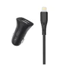 Автомобильное зарядное устройство для SkyDolphin SZ09L (2USB, 3.4A) Black (AZP-000109) + кабель Lightning - 1