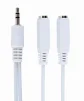 Спліттер CABLEXPERT mini-jack 3.5мм - 2 x mini-jack 3.5мм 0.1м White (CCA-415W) - 1