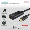 Адаптер Choetech HDMI - USB Type-C (M/F), Black (HUB-H04) - 3