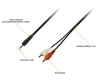 Кабель Piko (1283126473890) AUX 3.5mm M-2xRCA M, 1.5м Black - 3