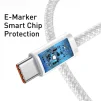 Кабель Baseus Dynamic USB Type-C - USB Type-C (M/M), 20 V/5 A, 100 W, 2 м, White (CALD000302) - 5