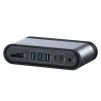 Концентратор USB-C Baseus Multifunctional Working Station Four-Screen Dark Gray (CAHUB-HG0G) - 2