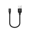 Кабель ColorWay USB-Lightning, 2.4А, 0.25м, Black (CW-CBUL048-BK) - 1