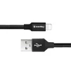 Кабель ColorWay USB-Lightning, 2.4А, 0.25м, Black (CW-CBUL048-BK) - 3