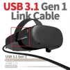 Кабель Type-C-Type-C Gtwin 90° Decules Oculus Quest Gen2 Link VR USB 3.1 Gen1 5Gbps 3A 5m Black (1005003912229640U5B) - 3