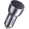 Автомобільний зарядний пристрій Ugreen CD213 (2xUSB 40W (USB-C) QC 3.0+ Gray (70594) - 2