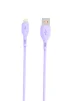 Кабель SkyDolphin S22L Soft Silicone USB - Lightning 1м, Violet (USB-000600) - 1