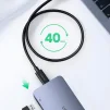 Кабель Ugreen US501 USB - USB-C, 0.8м, Black (30389) - 6
