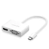 Адаптер Ugreen MM123 USB Type-C - HDMI+VGA, White (30843) - 1