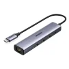 Мережевий адаптер з USB хабом UGREEN CM475 USB 3.0 Gigabit Ethernet Adapter (20932) - 1