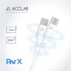 Кабель ACCLAB PwrX USB Type-C-Lightning 1.2 м 30W White (1283126559556) - 2