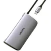 Концентратор USB Type-C Ugreen CM212 2xUSB 3.0 + HDMI + RJ45 1000M Ethernet + Cardreader, Gray (50852) - 3