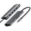 Концентратор USB Type-C Ugreen CM121 3xUSB 3.0 + HDMI + RJ45 1000M Ethernet + Cardreader, Gray (50538) - 2