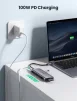 Концентратор USB Type-C Ugreen CM179 3xUSB 3.0 + HDMI + VGA + RJ45 1000M Ethernet + Cardreader, Gray (40873) - 6
