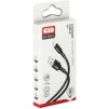 Кабель XO NB212 USB-USB Type-C 2.1A 1м Black (XO-NB212c-BK) - 2
