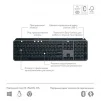 Клавiатура бездротова Logitech MX Keys S Plus Palm Rest Graphite (920-011589) - 5