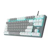 Клавіатура Aula Mechanical F3287 Grey/White keycap KRGD blue (6948391240954) - 2