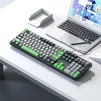 Клавіатура Aula Mechanical F2088 PRO Black/Gray, plus 9 Green keys KRGD blue (6948391234892) - 2