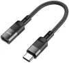 Адаптер Hoco U107 USB-C - Lightning (M/F), 0.1 м, Black (U107CLB) - 1