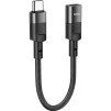 Адаптер Hoco U107 USB-C - Lightning (M/F), 0.1 м, Black (U107CLB) - 2