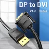 Кабель Vention DisplayPort - DVI-D (M/M), 1.5 м, Black (HAFBG) - 3