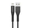 Кабель Grand-X USB-Lightning, 1.2м Black (FL-12B) - 1
