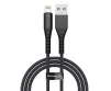 Кабель Grand-X USB-Lightning, 1.2м Black (FL-12B) - 2