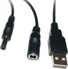 USB адаптер XoKo USB-DC 9/12В 0.7м Black (XK-DC-DC-12) - 2